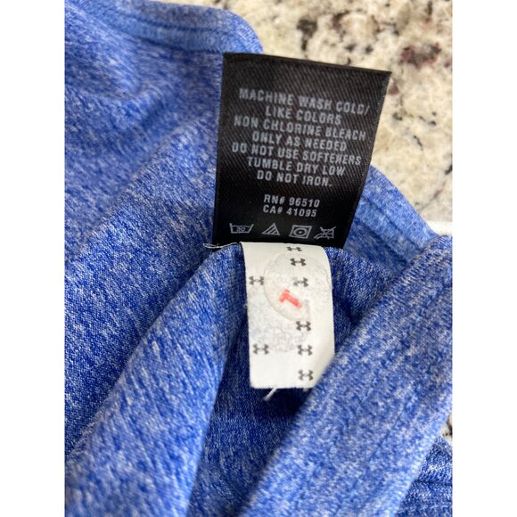 Under Armour HeatGear Fitted Sleeveless Tank Top Blue LG Athletisure Gym - Picture 6 of 9